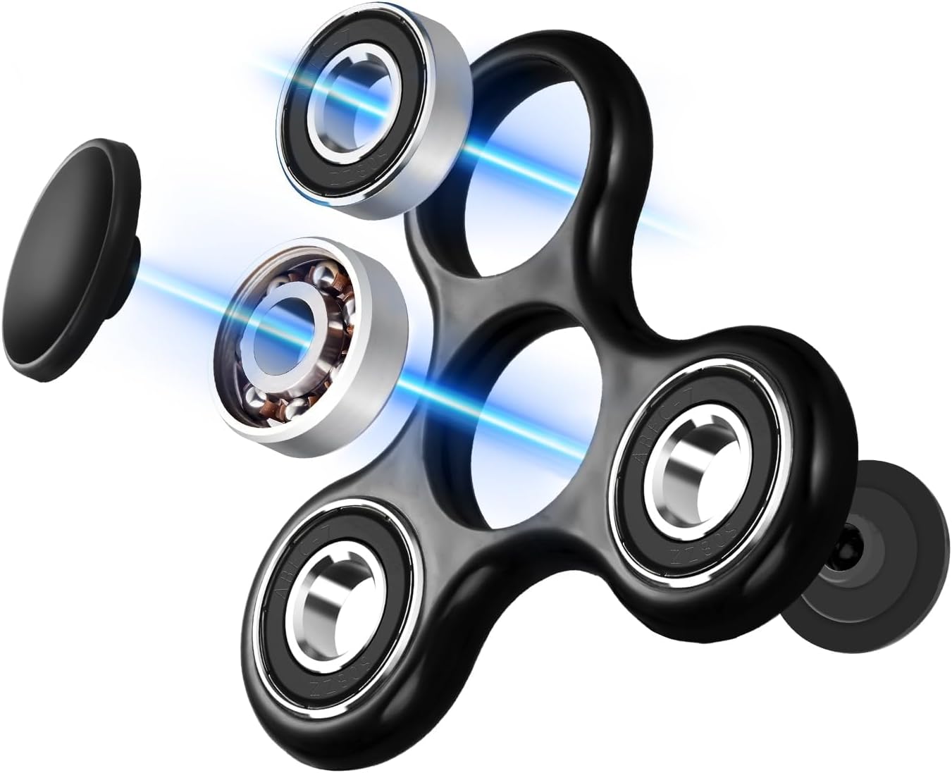 Hand Spinner Noir Anti-Stress – Fidget Toy