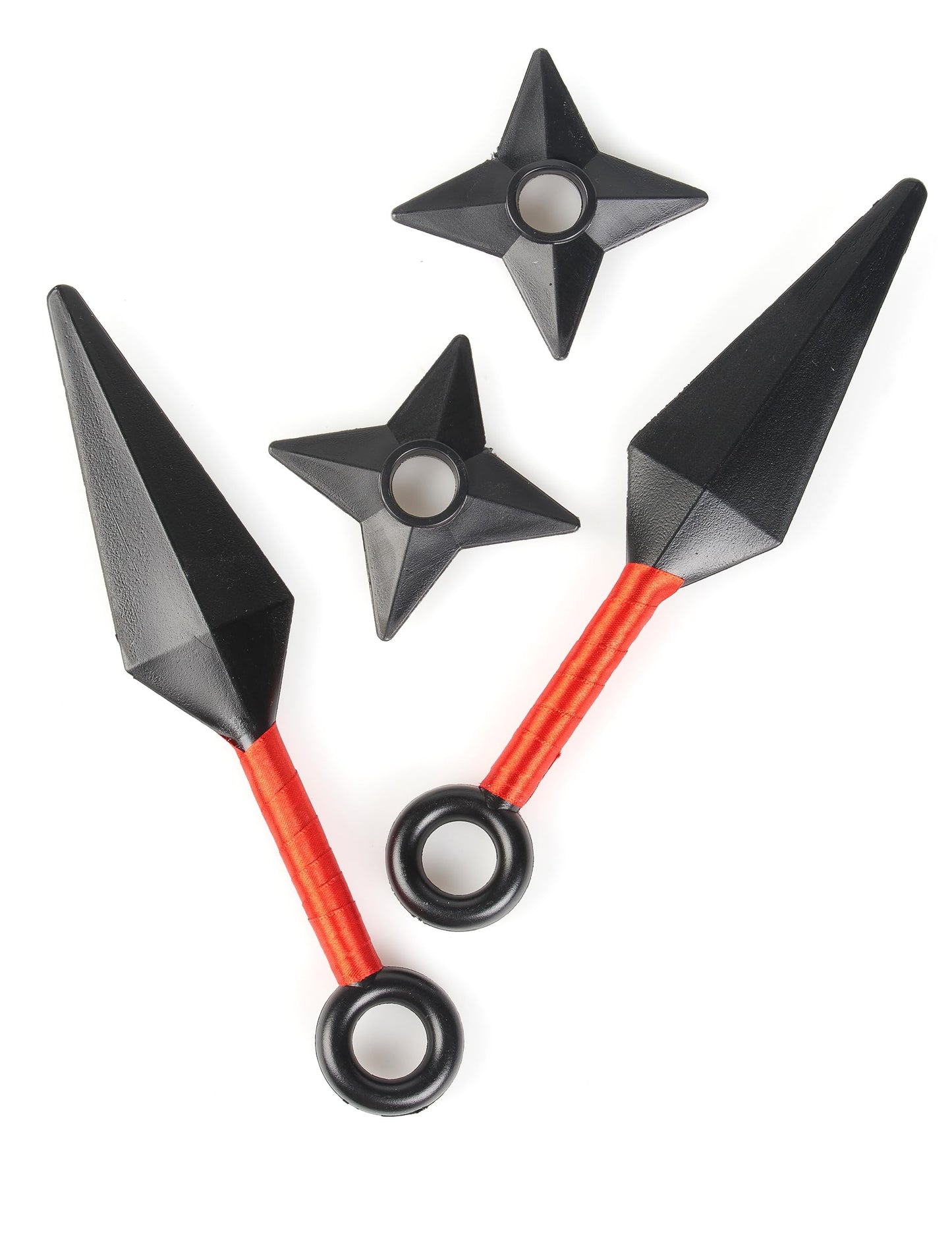 Kit Accessoires de Ninja - 2 Shurikens + 2 Kunais - Accessoires Déguisement