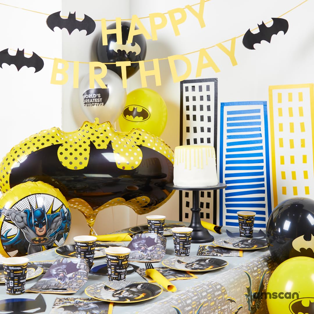 Lot de 8 Masques en Papier Batman – Taille Enfant