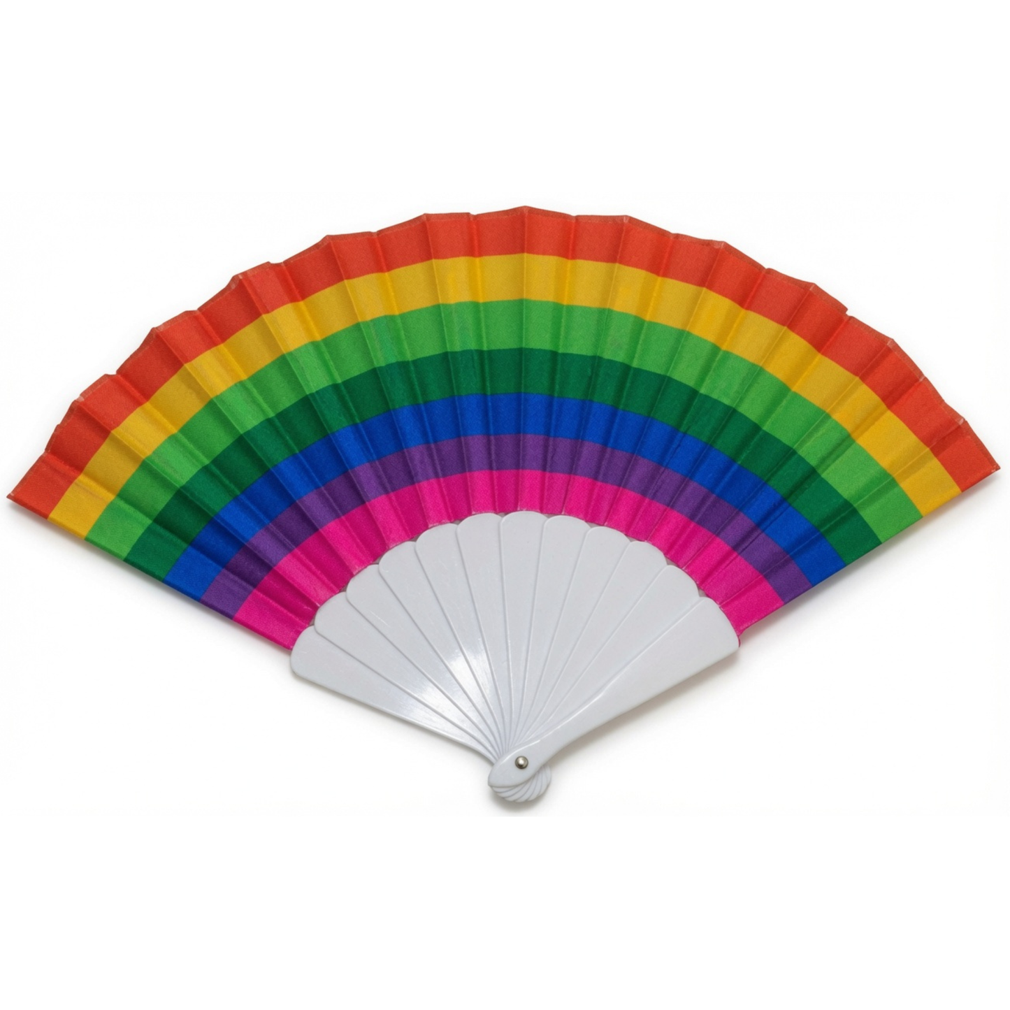 Éventail Plastique Rainbow – 22/42 cm