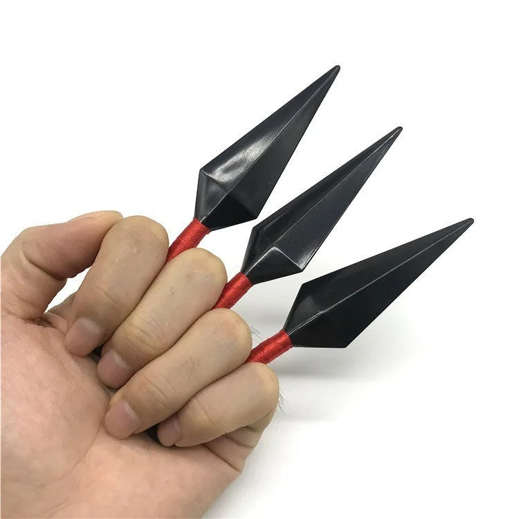 SoMulti Lot de 3 Kunai Ninja Naruto Accessoires Cosplay Konoha 13 cm
