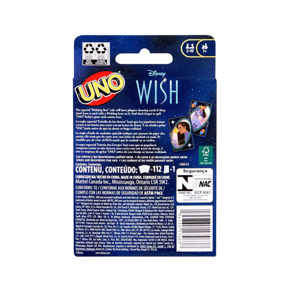 Mattel Games UNO Disney Wish – Jeu de Cartes – 2 à 10 Joueurs