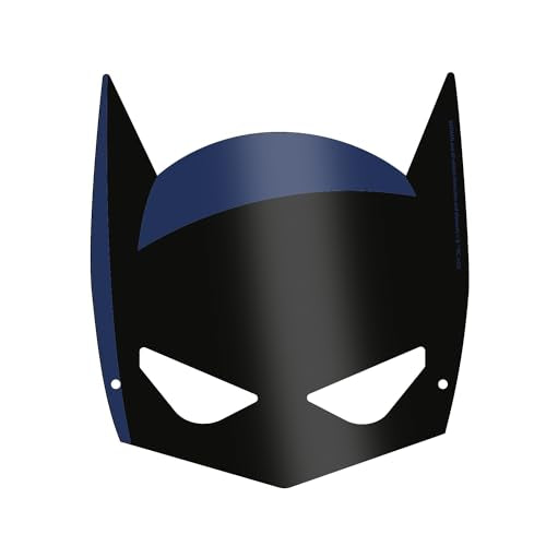 Lot de 8 Masques en Papier Batman – Taille Enfant