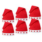 Lot 6 Bonnets De Noël Étoiles Lumineuses Accessoires Fête Adulte