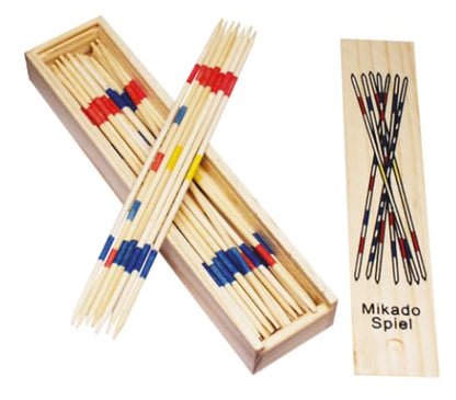 Jeu de Mikado en Bois – Bâtonnets Colorés