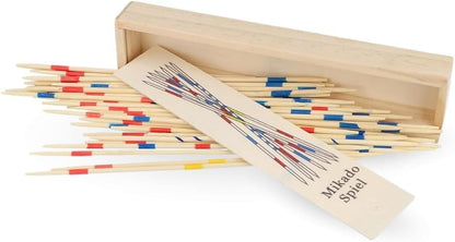 Jeu de Mikado en Bois – Bâtonnets Colorés