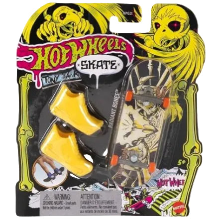 Hot Wheels Skate Tony Hawk Radiant Bones – Mini Planche avec Chaussures