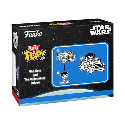 Funko Bitty Pop! Ride Star Wars – Han Solo avec Millennium Falcon