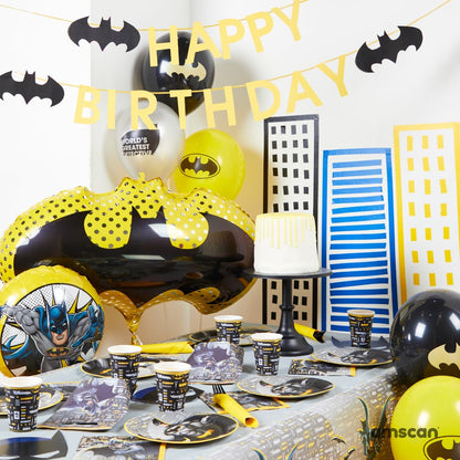 Lot de 8 Masques en Papier Batman – Taille Enfant