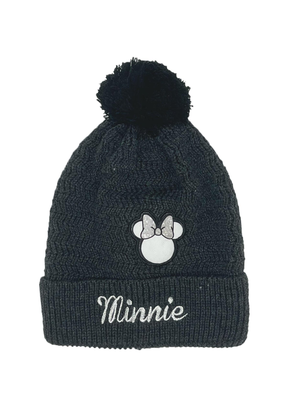Bonnet Enfant Minnie Mouse à Pompon – Taille 54 ou 56
