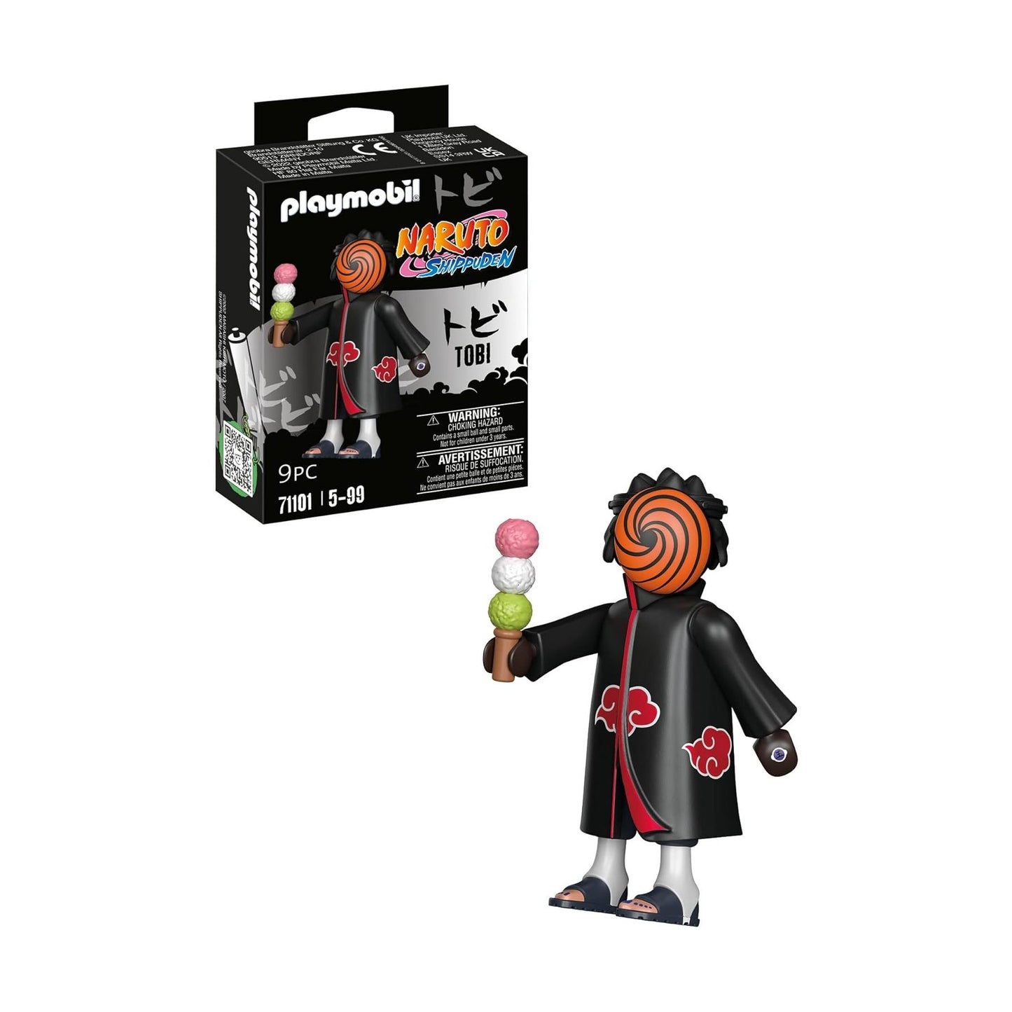 Playmobil 71101 Tobi – Naruto Shippuden – Figurine Ninja Konoha – Dès 5 Ans
