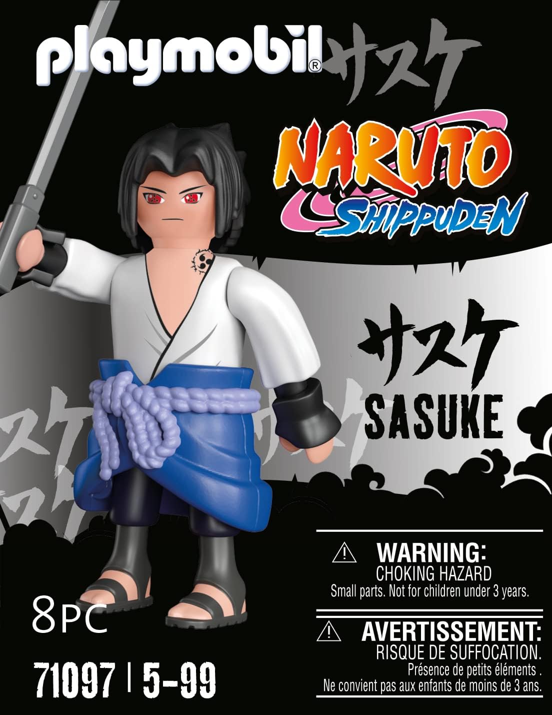Playmobil 71097 Sasuke – Naruto Shippuden – Figurine Ninja Konoha