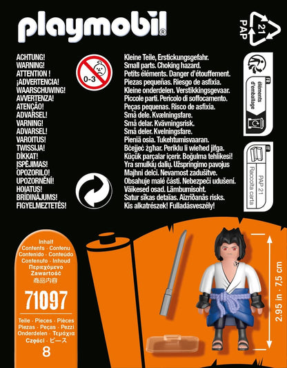 Playmobil 71097 Sasuke – Naruto Shippuden – Figurine Ninja Konoha