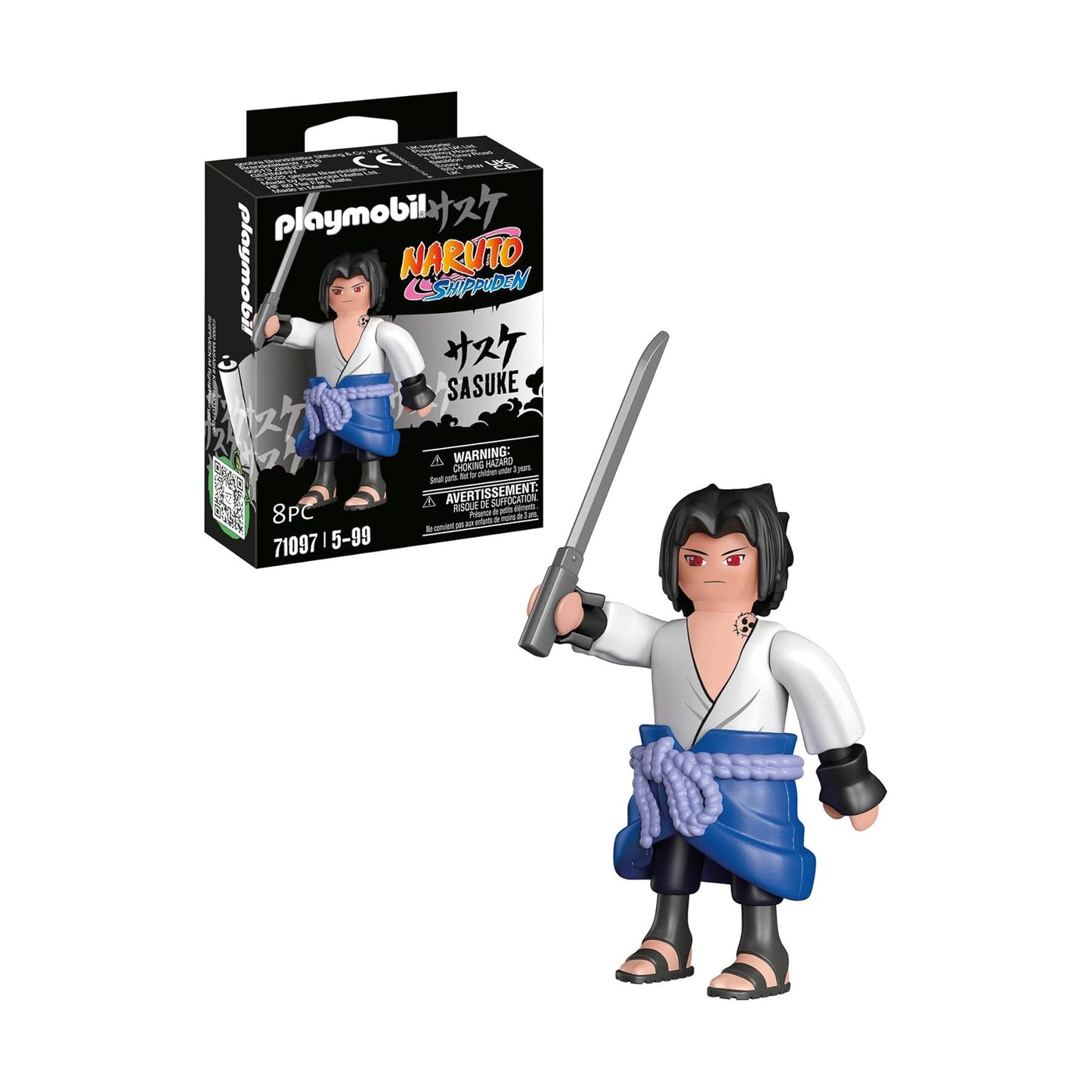 Playmobil 71097 Sasuke – Naruto Shippuden – Figurine Ninja Konoha