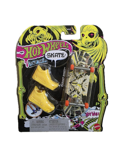 Hot Wheels Skate Tony Hawk Radiant Bones – Mini Planche avec Chaussures