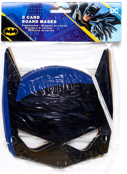 Lot de 8 Masques en Papier Batman – Taille Enfant