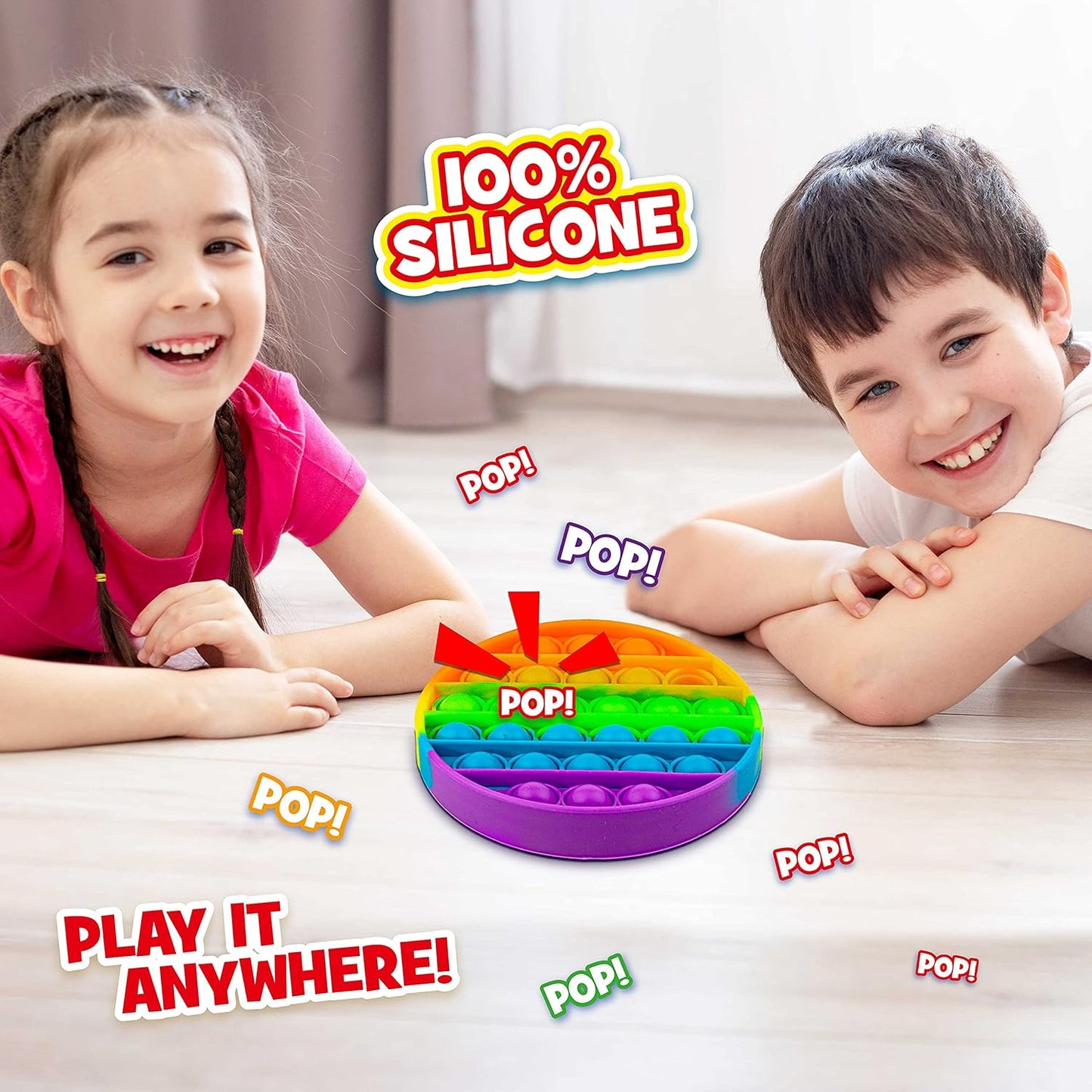 Craze Press N Pop Frites – Jouet Pop It Anti-Stress – Fidget Toy Silicone