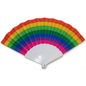 Éventail Plastique Rainbow – 22/42 cm