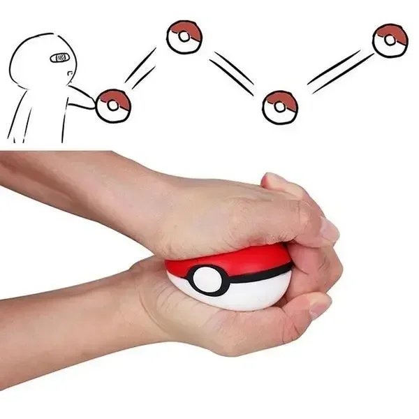 Pokémon PokéBall Anti-Stress 6-7 cm – Balle Moelleuse en Mousse