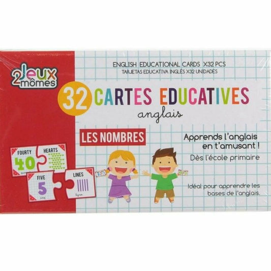 Cartes Éducatives Anglais – Les Nombres – 32 Cartes