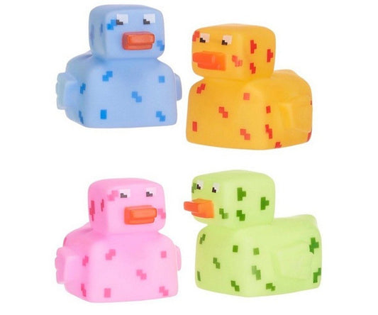 Lot de 4 Canards Pixel Anti-Stress – 6 x 5 cm