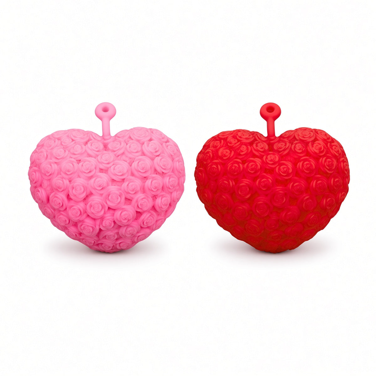Yoyo Squishy Cœur Rose/Rouge LED – Anti-Stress Lumineux