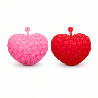 Yoyo Squishy Cœur Rose/Rouge LED – Anti-Stress Lumineux