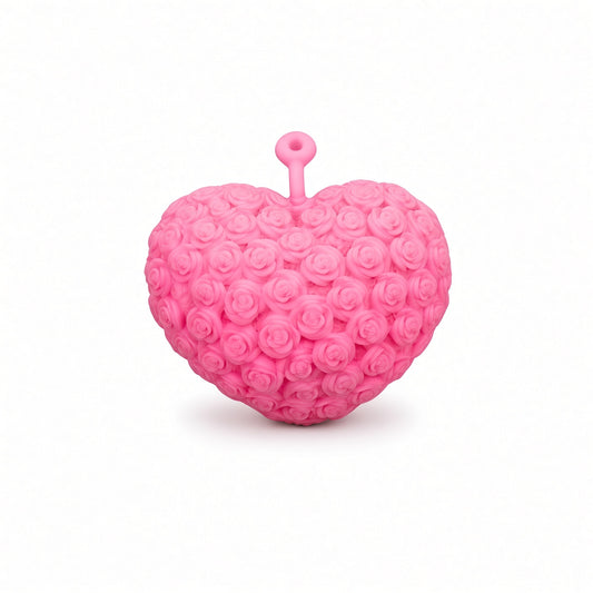 Yoyo Squishy Cœur Rose/Rouge LED – Anti-Stress Lumineux