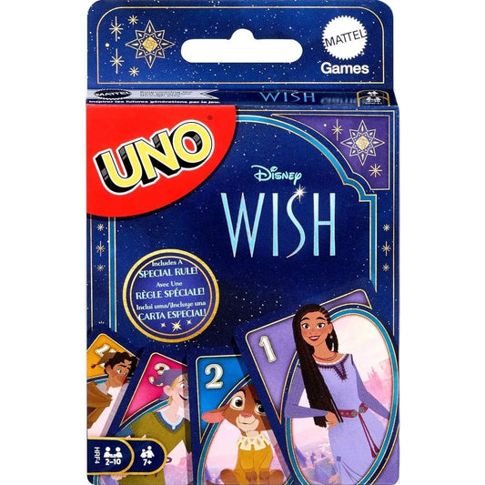 Mattel Games UNO Disney Wish – Jeu de Cartes – 2 à 10 Joueurs