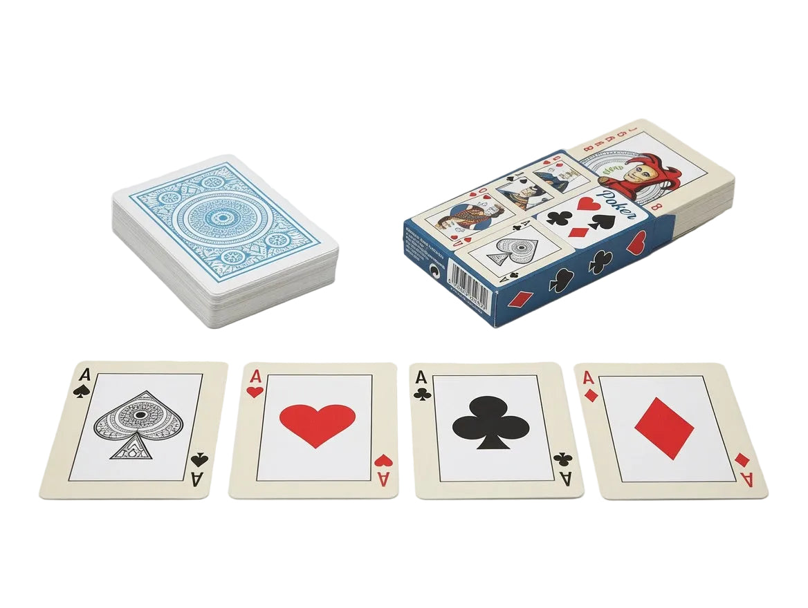 Jeu de 54 Cartes Poker 9x6.2cm 95gr