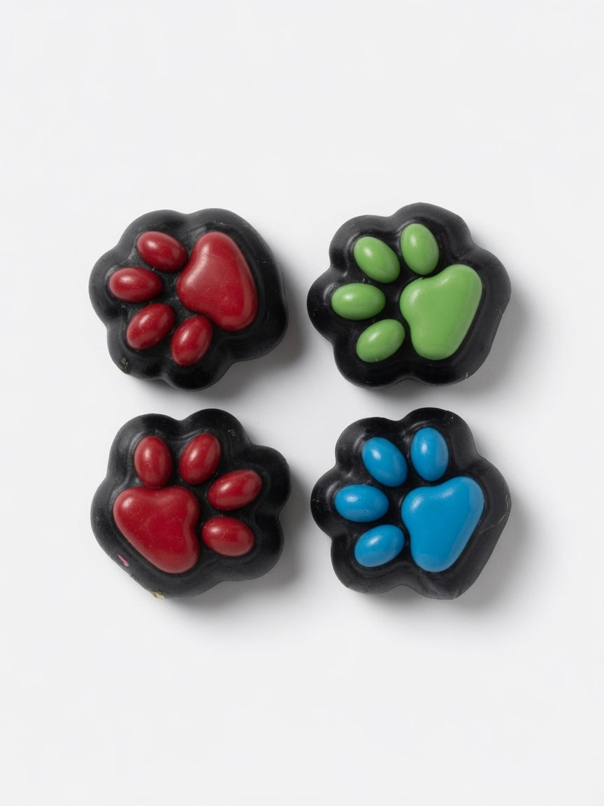 Lot de 4 Petites Pattes de Chat Squishy Anti-Stress