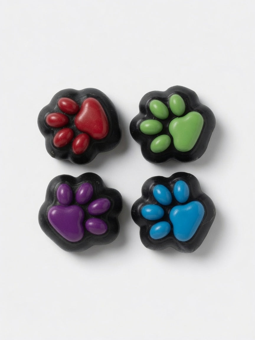 Lot de 4 Petites Pattes de Chat Squishy Anti-Stress