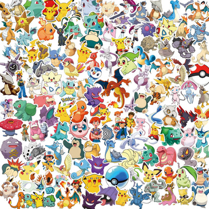 Lot de 50 Stickers Pokémon – Autocollants 3 à 6 cm