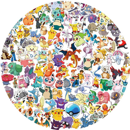Lot de 50 Stickers Pokémon – Autocollants 3 à 6 cm