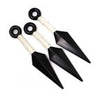 SoMulti Lot de 3 Kunai Ninja 13 cm Accessoire Cosplay Konoha