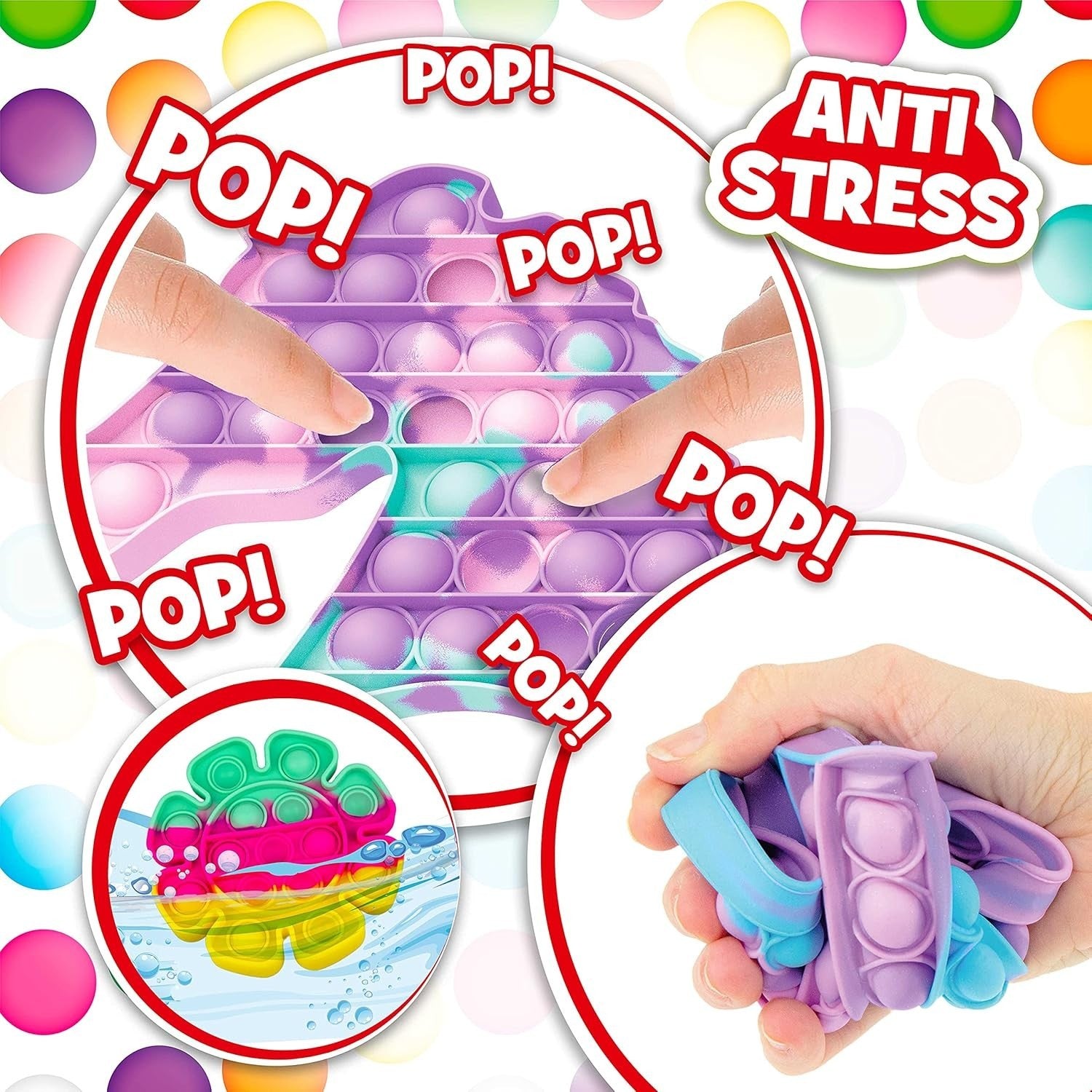 Craze Press N Pop Donut Jouet Anti-Stress Silicone