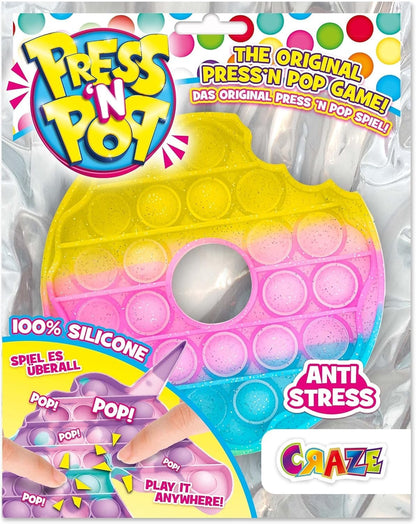 Craze Press N Pop Donut Jouet Anti-Stress Silicone