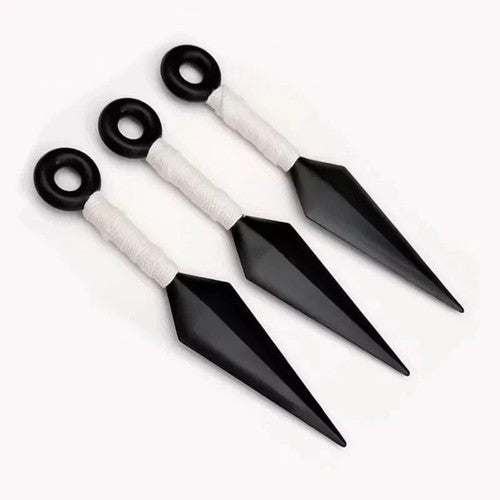 SoMulti Lot de 3 Kunai Ninja 13 cm Accessoire Cosplay Konoha