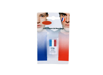 Mini Stick de Maquillage France Bleu Blanc Rouge 3.9gr